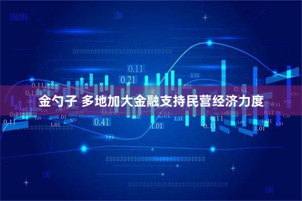 金勺子 多地加大金融支持民营经济力度